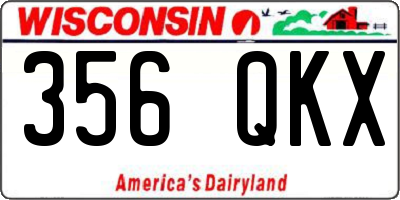 WI license plate 356QKX