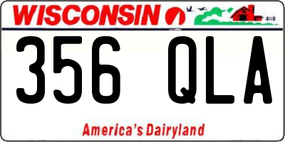 WI license plate 356QLA