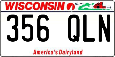 WI license plate 356QLN