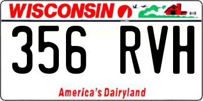 WI license plate 356RVH