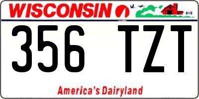 WI license plate 356TZT
