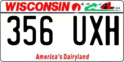 WI license plate 356UXH