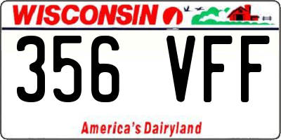 WI license plate 356VFF
