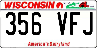 WI license plate 356VFJ