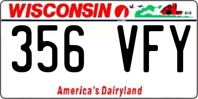WI license plate 356VFY