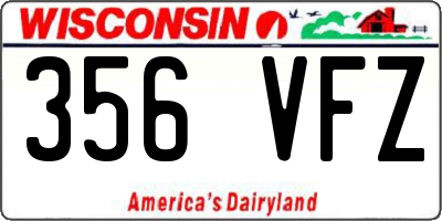 WI license plate 356VFZ