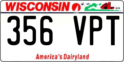 WI license plate 356VPT