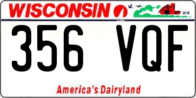WI license plate 356VQF