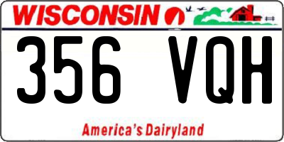 WI license plate 356VQH