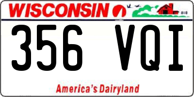 WI license plate 356VQI