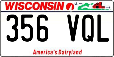 WI license plate 356VQL