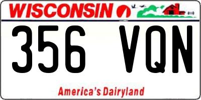 WI license plate 356VQN