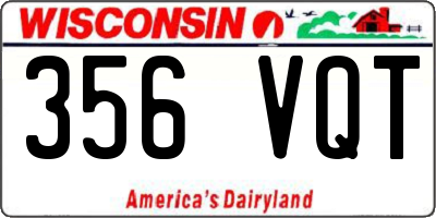 WI license plate 356VQT