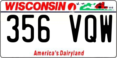 WI license plate 356VQW