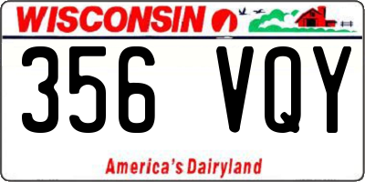 WI license plate 356VQY
