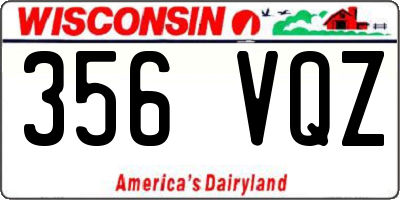 WI license plate 356VQZ