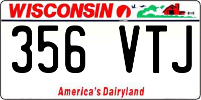 WI license plate 356VTJ