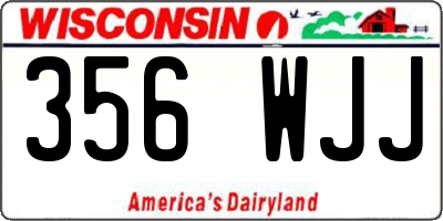 WI license plate 356WJJ