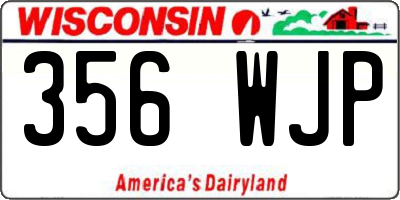 WI license plate 356WJP