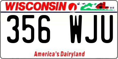 WI license plate 356WJU