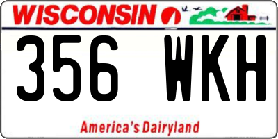 WI license plate 356WKH
