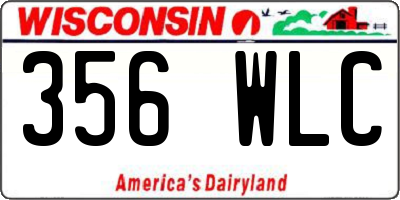 WI license plate 356WLC