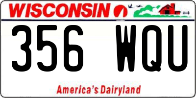 WI license plate 356WQU