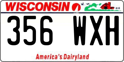 WI license plate 356WXH