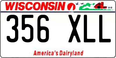 WI license plate 356XLL