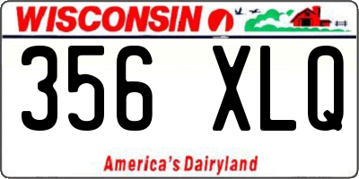 WI license plate 356XLQ