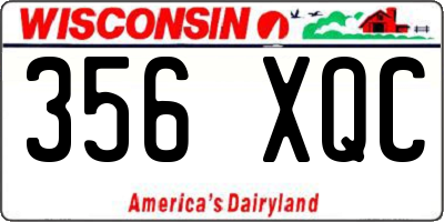 WI license plate 356XQC
