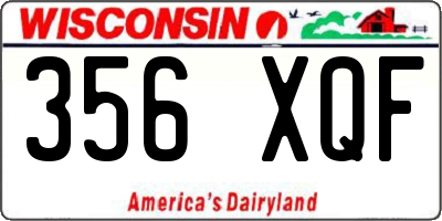 WI license plate 356XQF