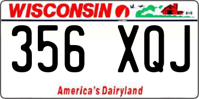 WI license plate 356XQJ