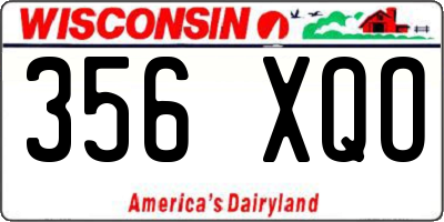 WI license plate 356XQO