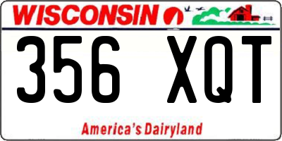 WI license plate 356XQT