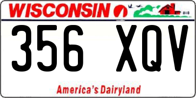WI license plate 356XQV