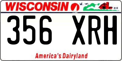 WI license plate 356XRH