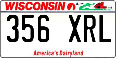 WI license plate 356XRL
