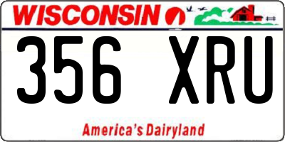 WI license plate 356XRU