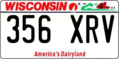 WI license plate 356XRV