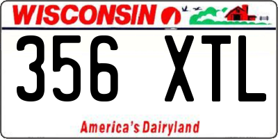WI license plate 356XTL