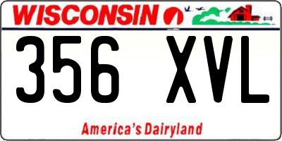 WI license plate 356XVL