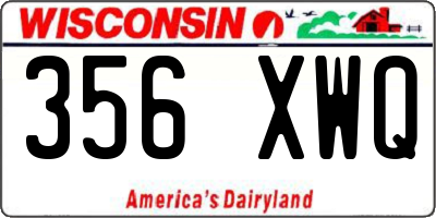 WI license plate 356XWQ