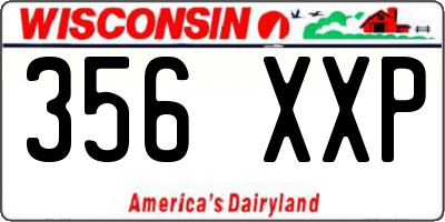 WI license plate 356XXP