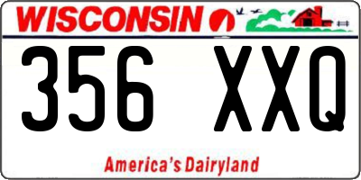 WI license plate 356XXQ