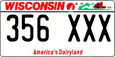 WI license plate 356XXX