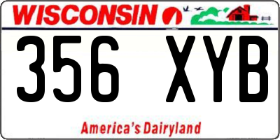 WI license plate 356XYB