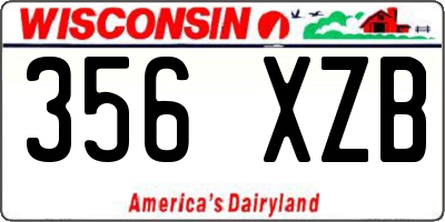 WI license plate 356XZB