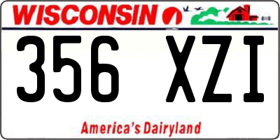 WI license plate 356XZI