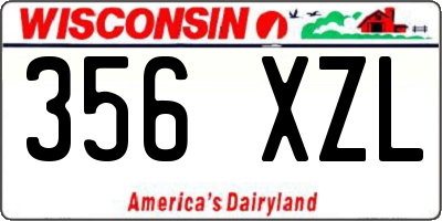WI license plate 356XZL
